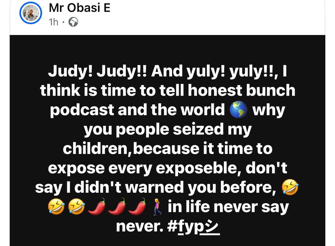 Judy Austin?s ex husband threatens to expose the actress and Yul Edochie over access to his children